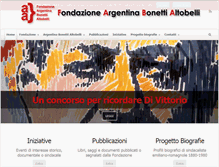 Tablet Screenshot of fondazionealtobelli.it